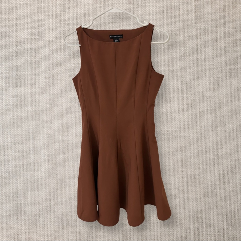 Sincerely Jules Chocolate Brown Mini Dress